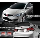 06-11 Honda Civic 4Door JDM Red Honda H Rear Emblem 