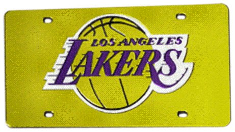 Los Angeles Lakers License Plate Cover (Yellow)