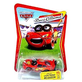 Disney Pixar CARS Movie 1:55 Die Cast Race-O-Rama Package Spin Out Lightning McQueen by Disney
