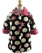 Corky And Company Girls Winter Coat Black Polka Daisy Sweet Pea