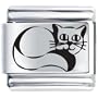 Laser Kitty Cat Animal Italian Charm