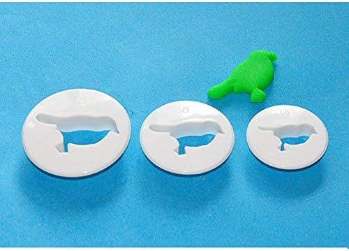 Ruiji Set of 3 Birds Cupcake Decorations Tool Fondant Cutters for Cake Decorating White
