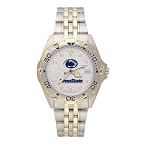 Penn State Nittany Lions Penn State with Lion Head Elite Watch with Stainless Steel Band - Men's