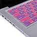 HDE Ultra Thin Silicone Rubber Keyboard Skin Cover for MacBook Pro Non Retina 13/15/17 (Pink and Purple Checkered)