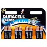 Duracell Ultra MN1500 Alkaline AA Batteries - 8-Pack