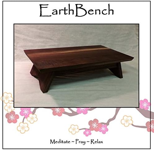 The Kiso Table ~ Personal Meditation Shrine Altar (Walnut, Large ~ 23.5"by 13.5" (6" tall))