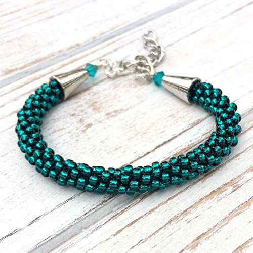 Teal Beaded Bracelet