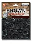 color rubber band DARK BROWN pony tail holder braid hair holder girl baby doll dog grooming bows ribbons