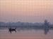 Photo Jigsaw 16x12 (40x30cm) U Beins Bridge and boat on Thaungthaman Lake by Robert Harding