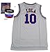 Lola #10 space jam jersey Basketball Jersey Include Free Themed Wristbands (WHITE, L)