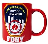 FDNY MUG WITH SHIELD - RED