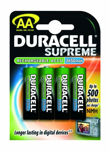 Childrens Toyshop  Electronics : Duracell Supreme AA 2650mAh Pack of 4