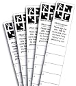 Geocaching Mikro Logbuch (Streifen) 5er Set