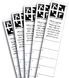 Produkt-Bild: Geocaching Mikro Logbuch (Streifen) 5er Set