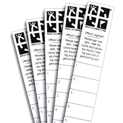 Geocaching Mikro Logbuch (Streifen) 5er Set