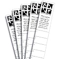 Geocaching Mikro Logbuch (Streifen) 5er Set