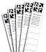 Geocaching Mikro Logbuch (Streifen) 5er Set