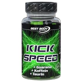 Best Body Nutrition - G�lules Kick Speed � la guarana - 47,61 gr (60 g�lules � 793,5 mg)
