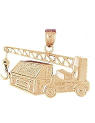 CleverEves 14K Gold Pendant Construction Themed 6.8 - Gram(s)