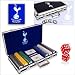 Official Tottenham Hotspur Football Club 300 Piece Poker Set and Aluminum Carry Case - Perfect footi