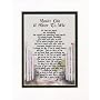 "You're Like A Sister To Me" Touching 8x10 Poem For A Friend. Double-matted In White/Dark Green And Enhanced With Watercolor Graphics.