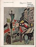 French paintings since 1900: from private collections in France : catalogue of an exhibition, 30 August-30 November 1969