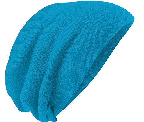 Koloa Surf(tm) Slouchy Beanie Neon Blue, One Size