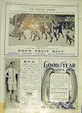 ENO S FRUIT SALT GOOD-YEAR TYRE BVD WW1 OLD PRINT 1915