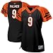 Cincinnati Bengal Jerseys : Reebok NFL Equipment Cincinnati Bengal #9 Carson Palmer Ladies Black Field Flirt Premium Fashion Jersey