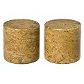 Marble Salt and Pepper Shakers - Dark Travertine