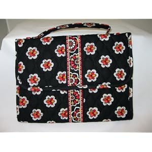 Vera Bradley Jewelry Book Case in Pirouette Black