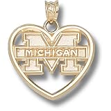 University of Michigan M Michigan Heart Pendant (14kt)
