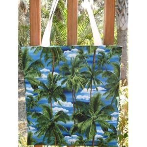 Rpwraps Beautiful Palm Trees Clouds & Ocean Beach Tote Bag