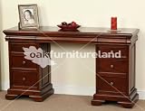 Sleigh Solid Mahogany 6+3 Drawer Dressing Table/Computer Desk