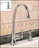 Chrome Kitchen Faucet with Sprayer and Soap Pump - Single Handle
