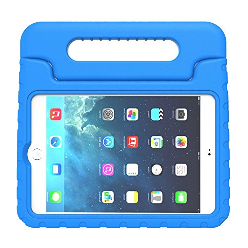 iPad Mini 4 Case - eTopxizu Shock Proof Convertible Handle Light Weight Super Protective Stand Kids Case Cover for Apple iPad Mini 4 2015 Tablet, Blue
