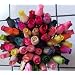 24 Mixed Color Wooden Rose Buds Artificial Flower