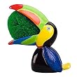 Boston Warehouse Black Earthenware Toucan Scrubby Holder