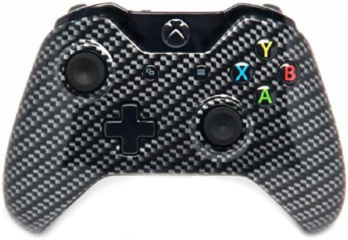 Black Carbon Fiber Xbox One Rapid Fire Modded Controller PRO Finish 40 Mods for COD Ghosts Quickscope, Jitter, Drop Shot, Auto Aim, Jump Shot, Auto Sprint, Fast Reload, Much More