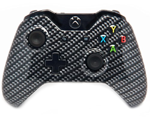 Black Carbon Fiber Xbox One Rapid Fire Modded Controller PRO Finish 40 Mods for COD Ghosts Quickscope, Jitter, Drop Shot, Auto Aim, Jump Shot, Auto Sprint, Fast Reload, Much More