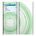 Green Swirl White Design Decal Skin Sticker for Apple iPod nano 2G (2nd Generation) 2GB/ 4GB/ 8GB Player