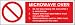Food Hygiene Sign - Microwave Oven Safety Instructions (1mm Rigid Plastic / 300x100mm)