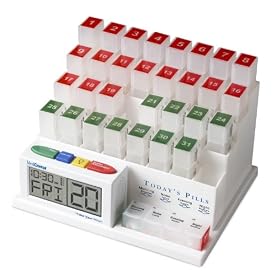 Medcenter System Talking Monthly Pill Reminder & Organizer