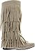 V-Luxury Womens Closed Toe Mid Calf Knee High Mocassin Flat Boot
