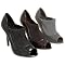 Women's Adi Designs Stretch Patent Peep-Toe Booties