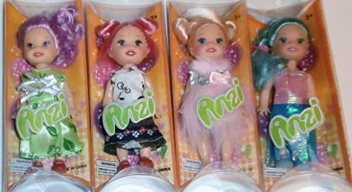 Set of Four Assorted Lovely Anzi Doll Party Favors by Anzi