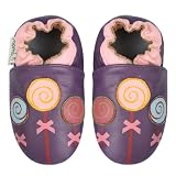 Momo Baby Soft Sole Baby Shoes - Lollipop Purple 6-12 Months
