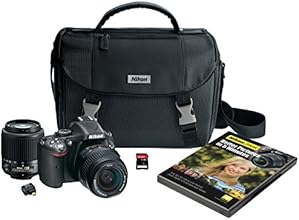 Nikon D5200 Digital SLR with 18-55mm & 55-200mm Non-VR Lenses (Black)