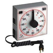 GraLab Model 171  60 Minute General Purpose Timer, 7-1/2" Length x 7-1/2" Width x 2-1/2" Height, +/-0.015% Accuracy