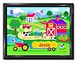 Country Farm Large Gloss Black Personalized Print